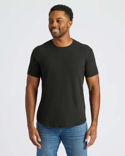 Classic Curved Hem Crew Neck 3-Pack