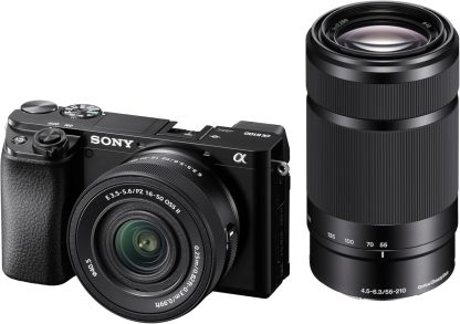 Sony Cámara Alpha 6400 APS-C con Nuevo Lente Zoom 16-50mm Versión 2 con autoenfoque más rápido, Ligero y silencioso