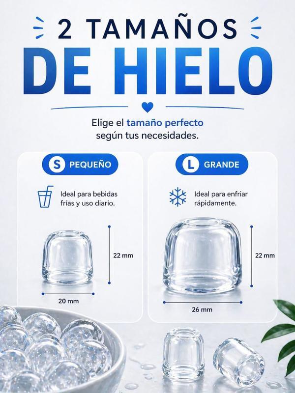 Máquina de Hielo Portátil Automática | Hielo en Minutos, Compacta y Silenciosa con 2 Tamaños de Cubo