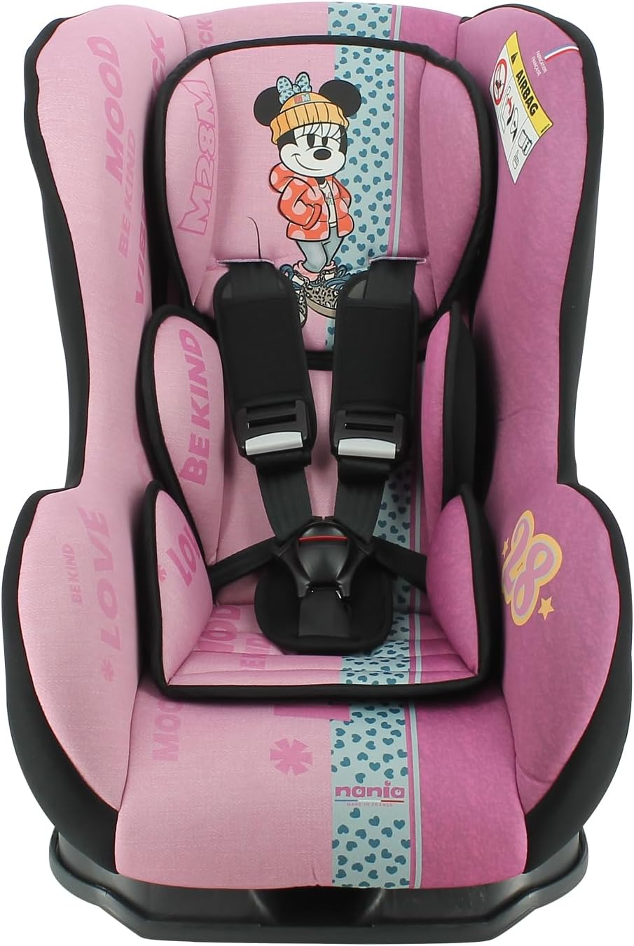 Disney - COSMO Autoasiento Grupo 0/1/2 (0-25Kg) - Made in France - Respaldo de carretera 0-10Kg - Inclinable -
