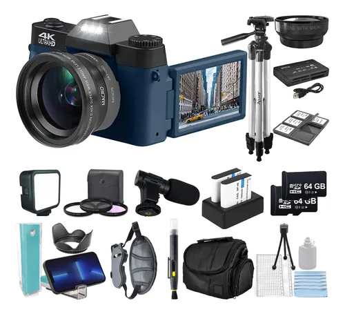 Kit De Cámara Edealz 4k 48mp Para Fotografía, Vlogging Para