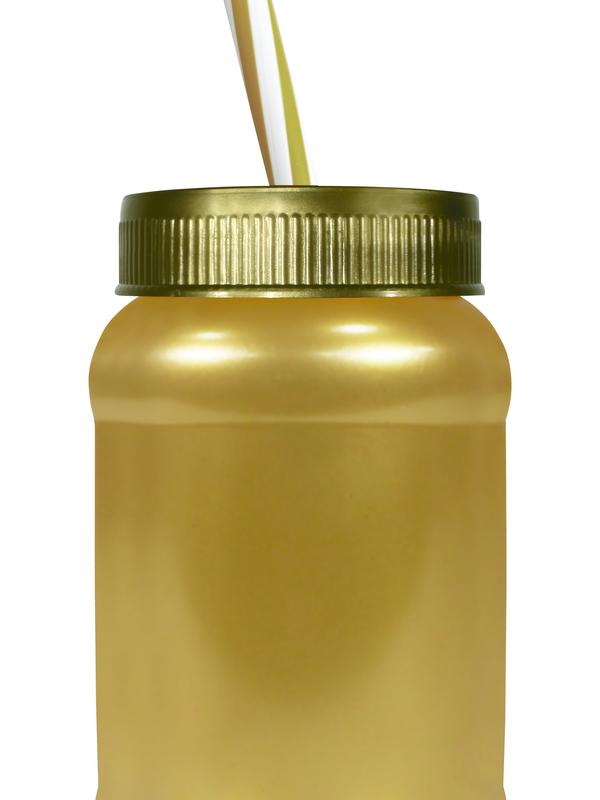 Cilindro Jar Reusable Termo Neón Popote 40 Piezas 500ml