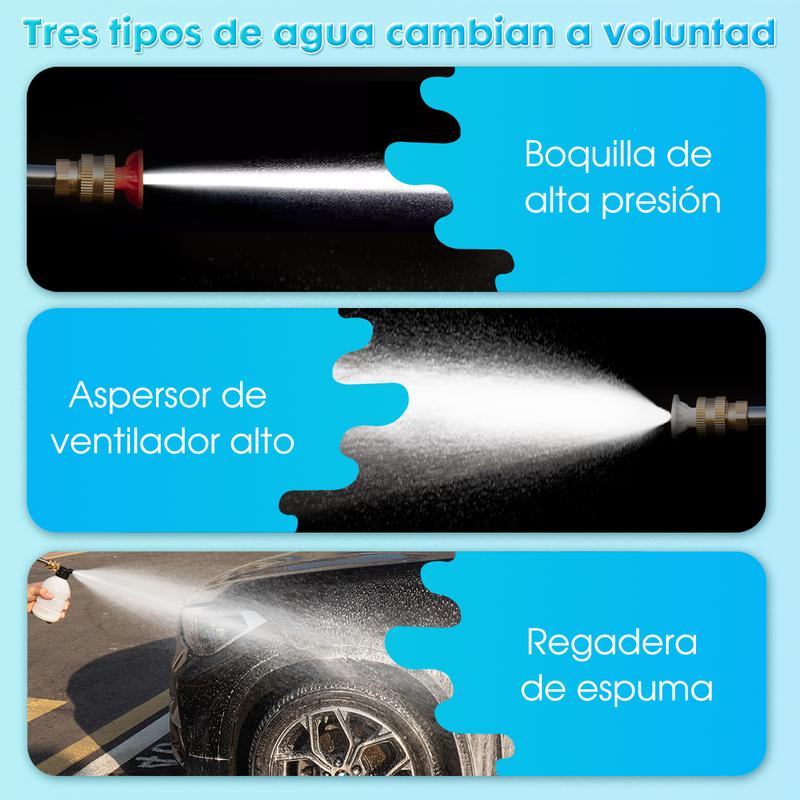 Hidrolavadora Inalámbrica Portátil de Alta Presión para Auto y Hogar, con Espumadora, 1 o 2 Baterías Según la Opción Seleccionada