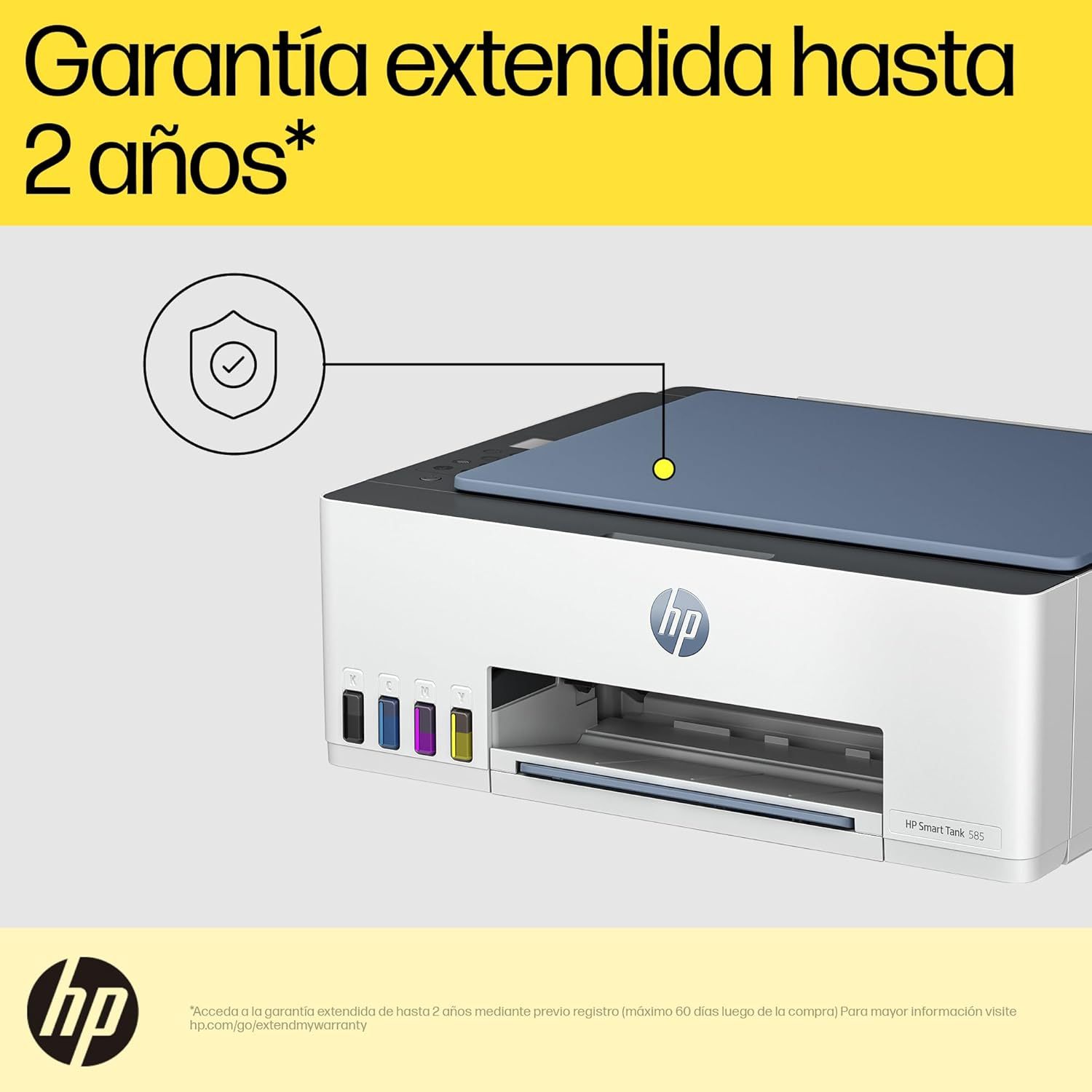 HP Impresora Multifuncional Smart Tank 580, Tinta Continua, Color, Wi-Fi, Dúplex (Doble Cara) Manual, Impresión Desde Smart App, 2 años de Garantía (1F3Y2A)