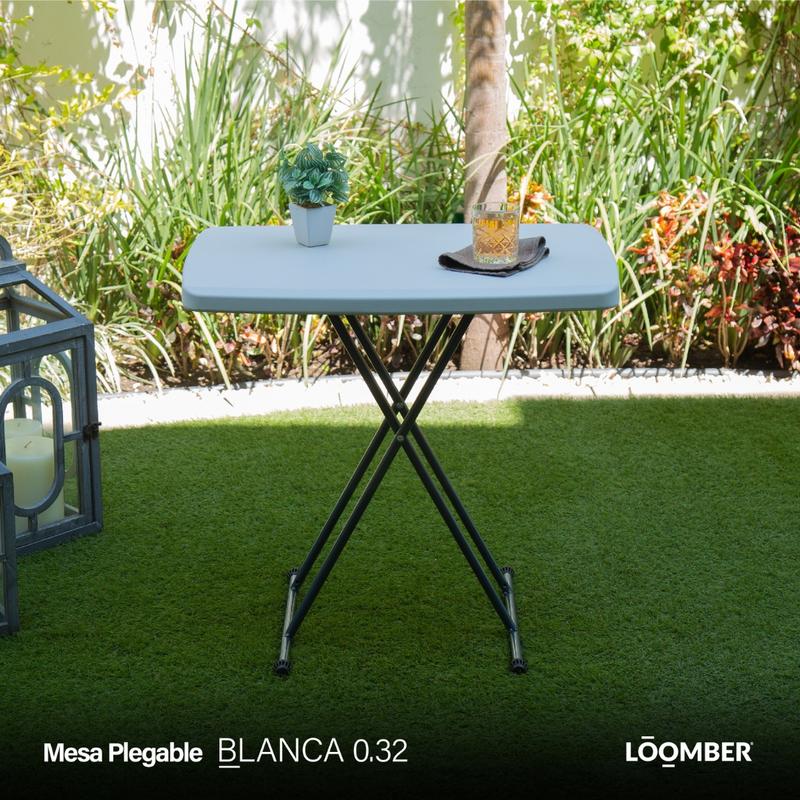 Paquete de 3/5 Mesa Plegable Multiusos 75 cm Color Blanco