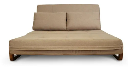 Sofa Cama Plegable Matrimonial Moderno Ingenia Mobydec Marrón Lino