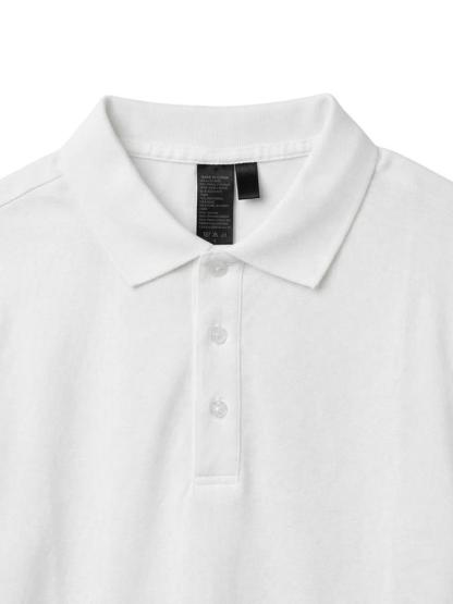 MODA MANIA Playera Camiseta Polo Básica Slim Fit de Algodón Acanalado Transpirable Estilo 'Old Money' Casual de Negocios para Verano y Diario