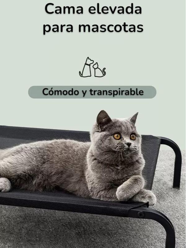 Cama Elevada Para Mascotas Grandes Perros Gatos Transpirable UNAMASCOTA