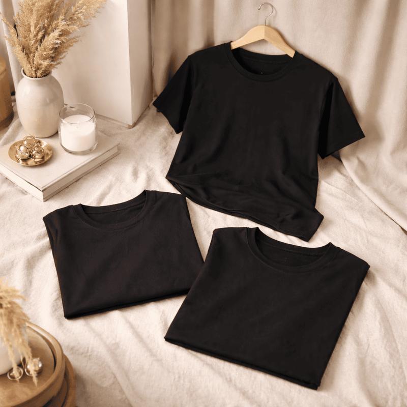 PAQUETE 3 PLAYERAS urban style-casual-camisetas negro y distintos colores