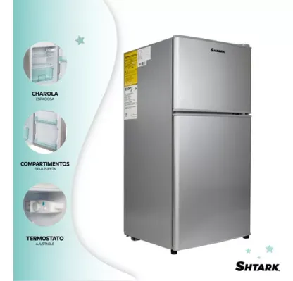 Frigobar Refrigerador Con Freezer Cuory 86l 2 Puertas 3 Pies