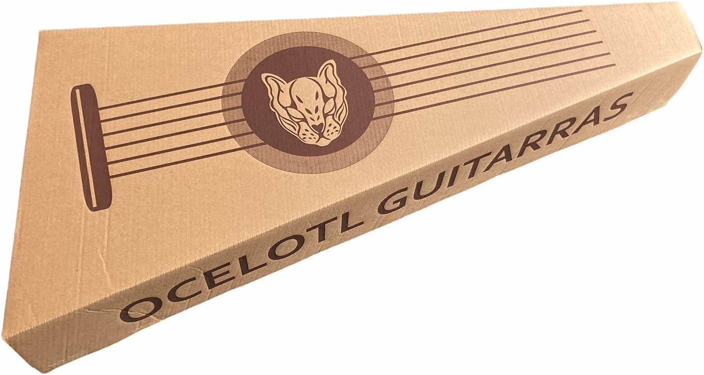Guitarra Acústica Curva Ocelotl® Paquete Vital De Accesorios (Negro)