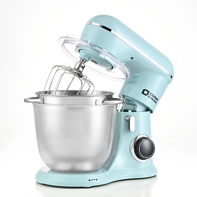 Batidora de pie, batidora eléctrica de cocina de 10 velocidades con cabezal inclinable y tazón de acero inoxidable; batidora para masas y repostería (pan, pasteles y galletas); regalo para la cocina.