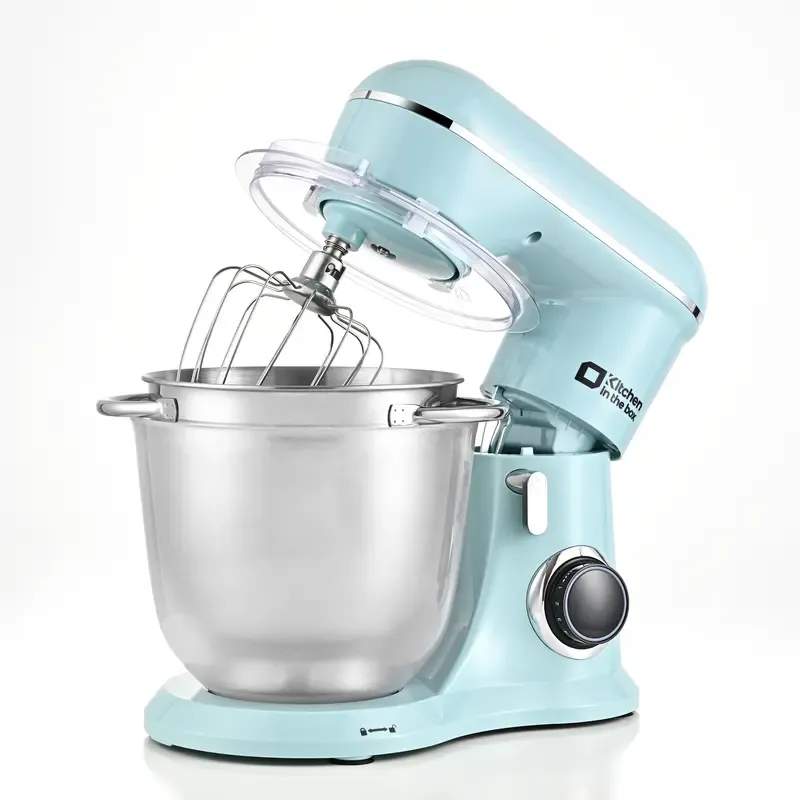 Batidora de pie, batidora eléctrica de cocina de 10 velocidades con cabezal inclinable y tazón de acero inoxidable; batidora para masas y repostería (pan, pasteles y galletas); regalo para la cocina.