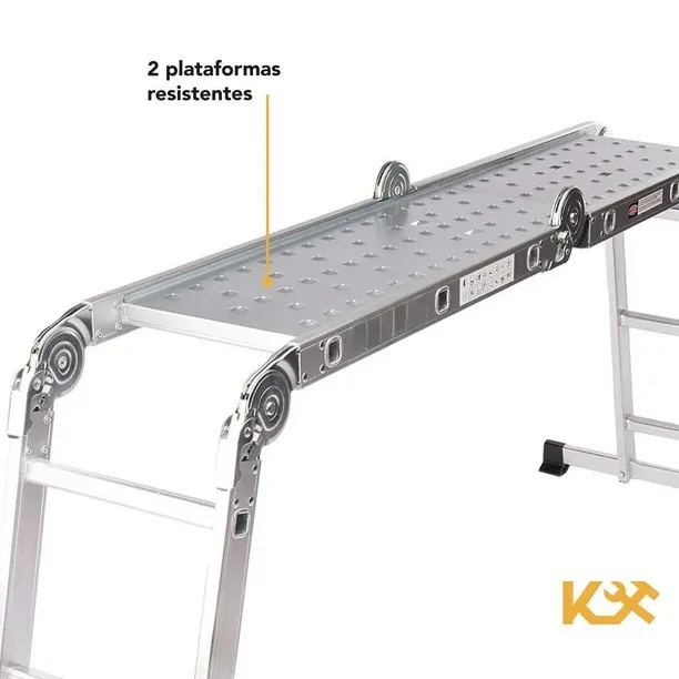 Escalera Multiposiciones De Aluminio 4.5 Metros 16 Peldaños