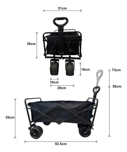 [Copy]Carrito De Camping Plegable, Carro De 360°, Plegable, Para E