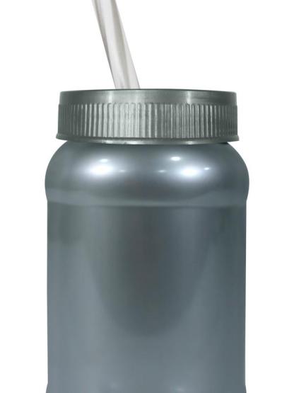 Cilindro Jar Reusable Termo Neón Popote 40 Piezas 500ml