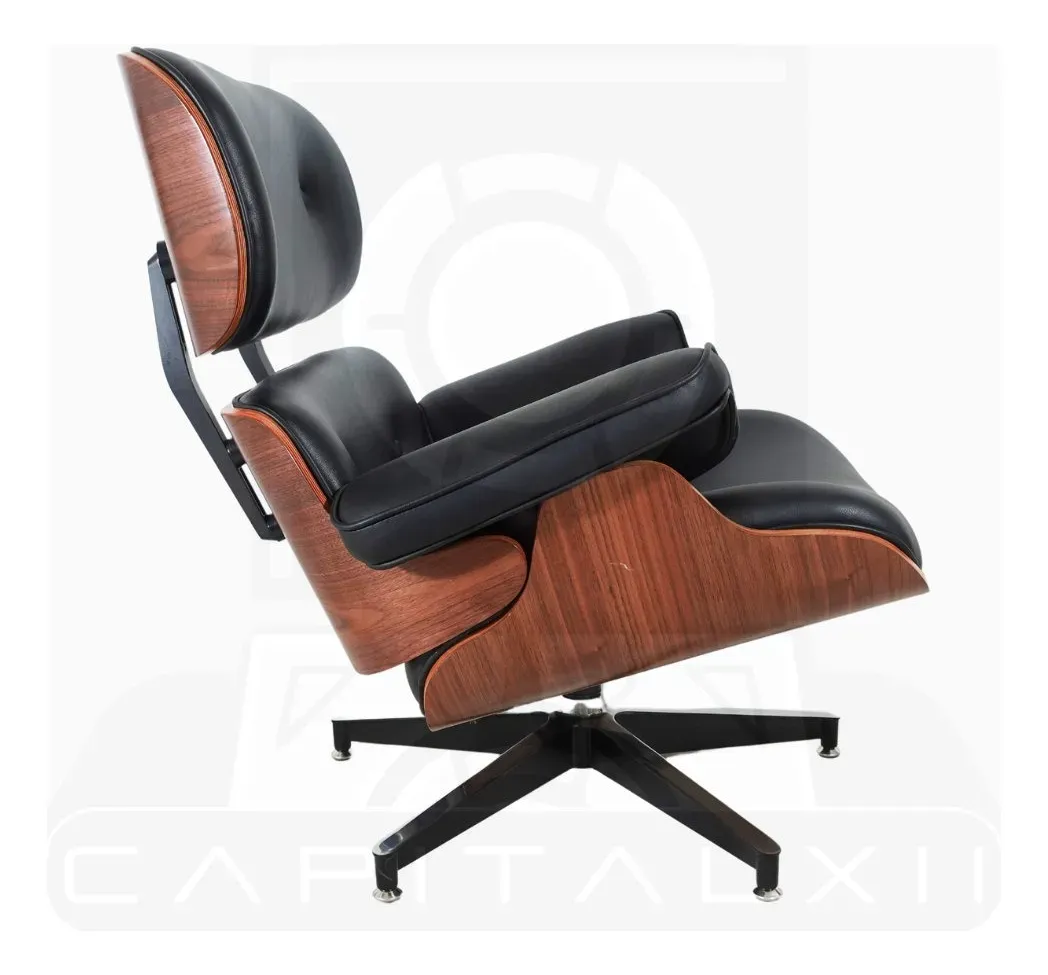 Sillón Giratorio Charles Modelo Eames Con Ottoma Lounge