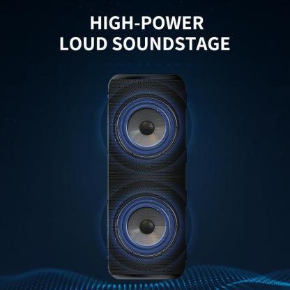 Altavoz Bluetooth EOWULFROST, sistema de sonido inalámbrico 2 en 1, alta potencia de 20 W, 24 horas de autonomía, ideal para uso en interiores y exteriores.