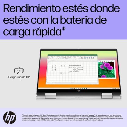 HP Laptop Pavilion x360 14-ek0010la, Intel Core i3, 8 GB RAM, 512 GB SSD, FHD, 14", Táctil, Windows 11 Home, Teclado en Español, Garantía México, Plateado