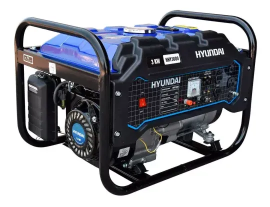 Generador Gasolina Bifásico Portatil 3.0 Kw Hhy3000 Hyundai