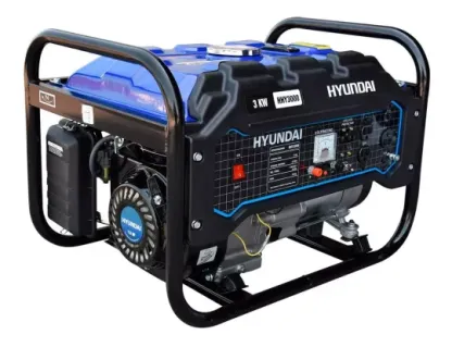 Generador Gasolina Bifásico Portatil 3.0 Kw Hhy3000 Hyundai