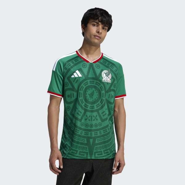 Paquete de 3 piezas：Jersey adidas para Hombre Local Selección Nacional de México 26 Verde