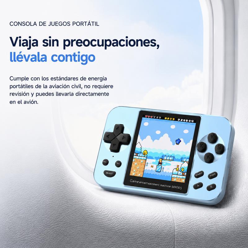 Consola de Juegos Portátil y Power Bank 2 en 1, Batería Magnética de 5000mAh con Carga Inalámbrica Rápida de 20W, Más de 6000 Juegos Retro Clásicos