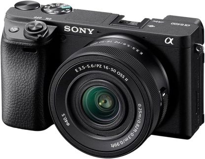 Sony Cámara Alpha 6400 APS-C con Nuevo Lente Zoom 16-50mm Versión 2 con autoenfoque más rápido, Ligero y silencioso