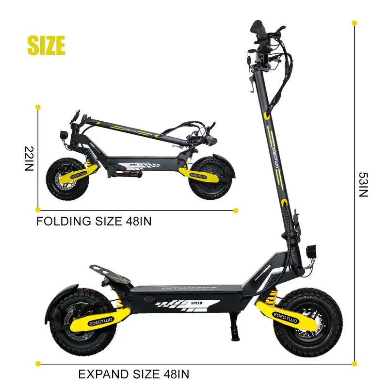EOEOTWO All Terrain Electric Scooter 1200W Foldable