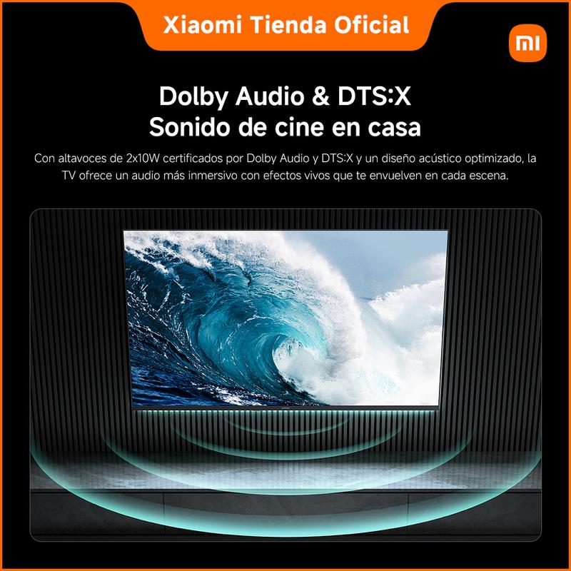 TV A 43 2026 | Google TV | Diseño Elegante con Bisel Ultrafino | Dolby Audio DTS:X + DTS Virtual:X1 | Voice Control