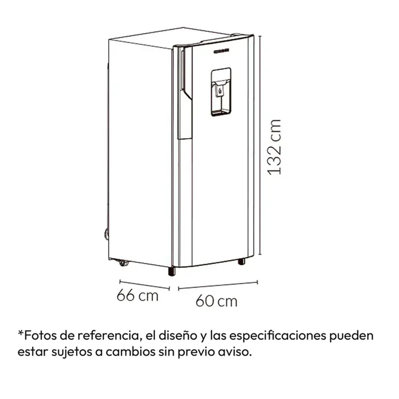 Nevera Challenger Frost 239 Lt Dispensador Agua CR-239 Gris