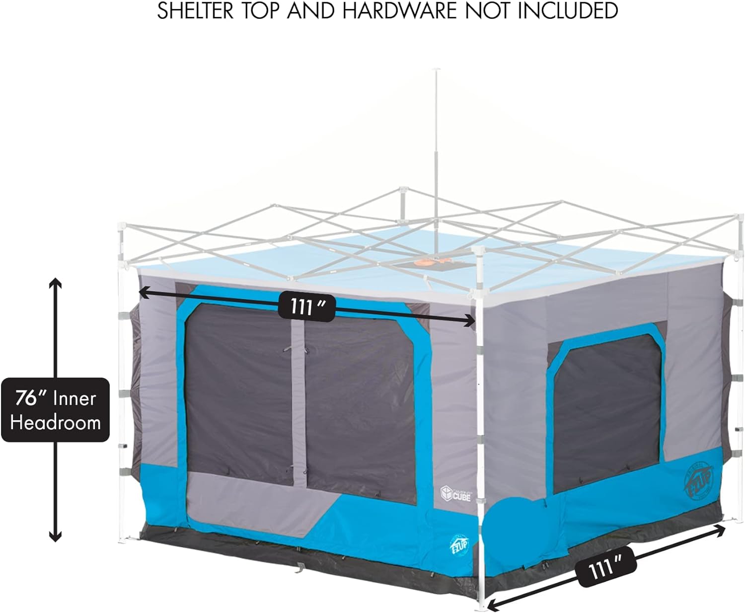 E-Z UP Inc Camping Cube 6.4 Tienda de campaña para Exteriores, Punch
