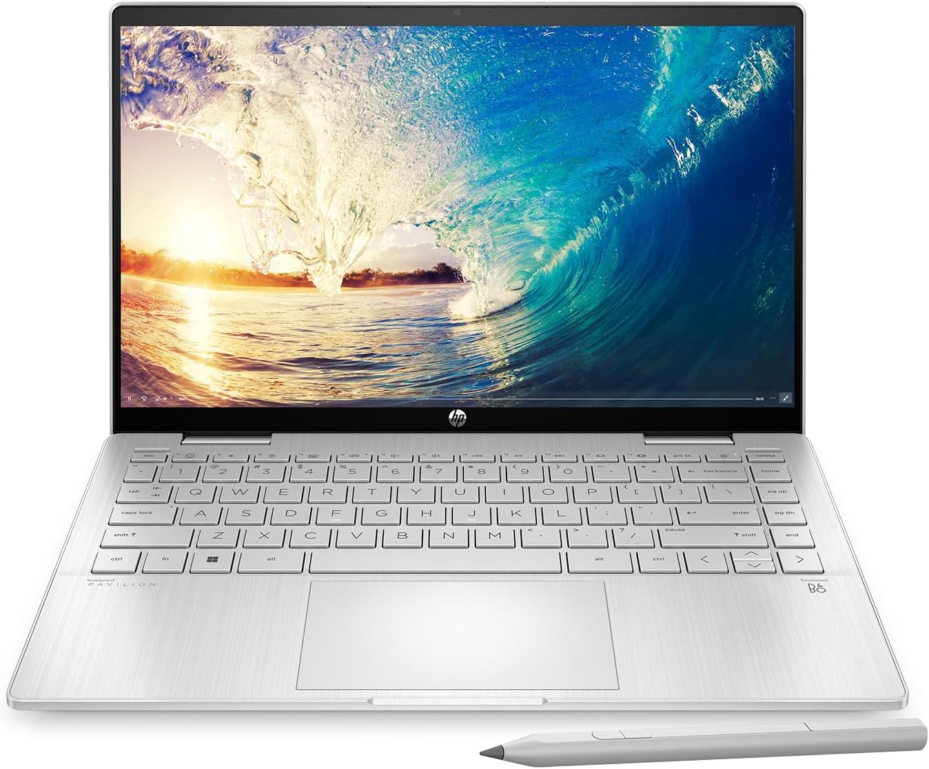 HP Laptop Pavilion x360 14-ek0010la, Intel Core i3, 8 GB RAM, 512 GB SSD, FHD, 14", Táctil, Windows 11 Home, Teclado en Español, Garantía México, Plateado
