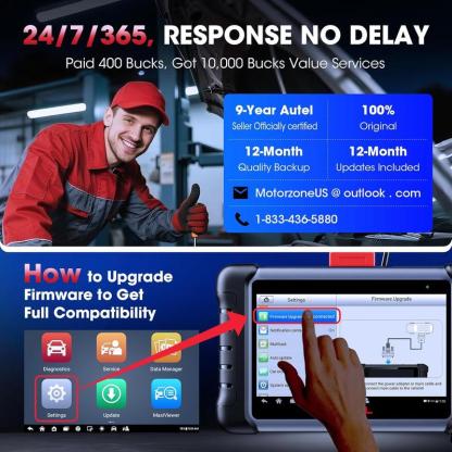 Escáner de diagnóstico automotriz bidireccional para todos los sistemas, con más de 28 funciones de servicio y prueba activa.