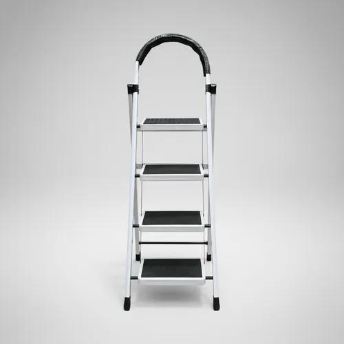 Escalera De Acero Tubular Tipo Tijera Plegable 4 Escalones