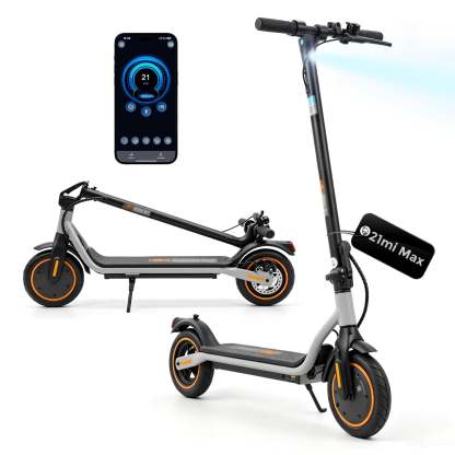 Patinete eléctrico para adultos, autonomía de 30 km, velocidad máxima de 34 km/h, patinete eléctrico urbano con control de crucero, sistema de frenado dual, patinete eléctrico de 500 W para adultos y adolescentes.