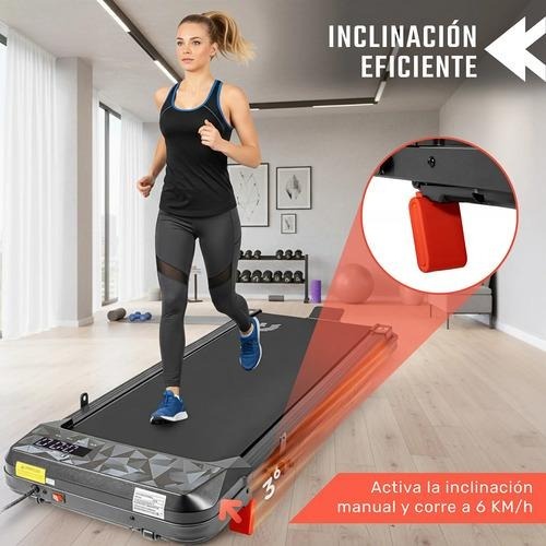Caminadora Eléctrica Centurfit 1.5 HP Plegable 10 km/h con Control Remoto, Pantalla LED, Soporte para Celular, Portátil, Silenciosa, para Caminar y Trotar en Casa, Capacidad 90 kg, Negro