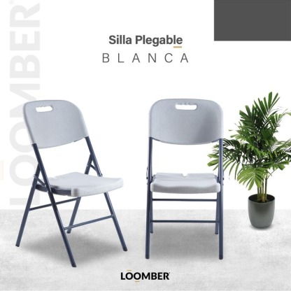 Paquete de 16 Sillas Plegables Blancas 87 cm Altura Estructura de Acero Resistente para Eventos y Hogar Capacidad 180 kg Mecanismo Rápido