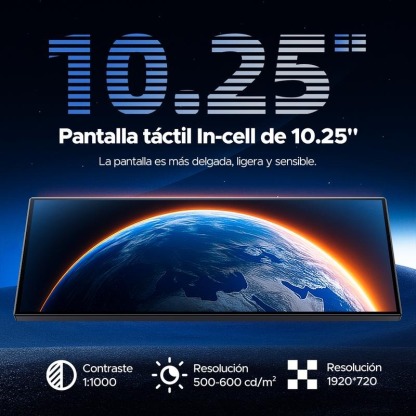 LAMTTO Pantalla Grande Inalámbrica CarPlay de 10.25” para Ver Netflix/YouTube/TikTok en Autos Antiguos & Kit de Cámara Trasera 720P Incluido, Sin Necesidad de Modificar el Auto, Funciona en Autos, Camiones y SUV de 12-24V - Hot Sale
