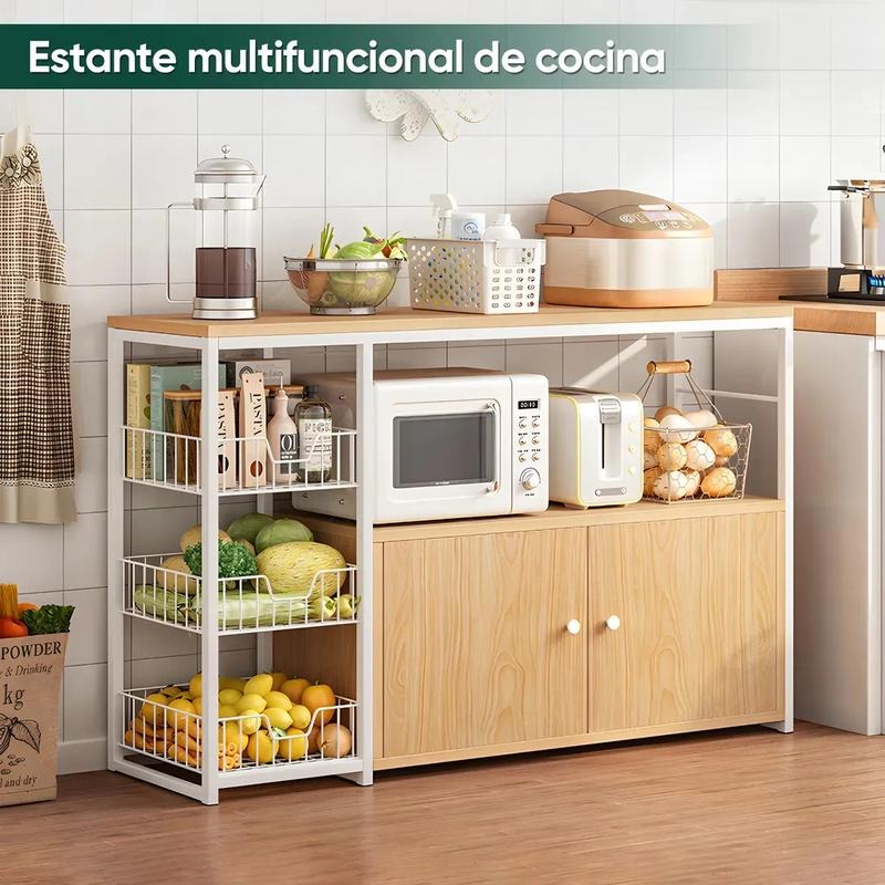 Mueble Organizador Cocina Estante Microondas Despensa Horno