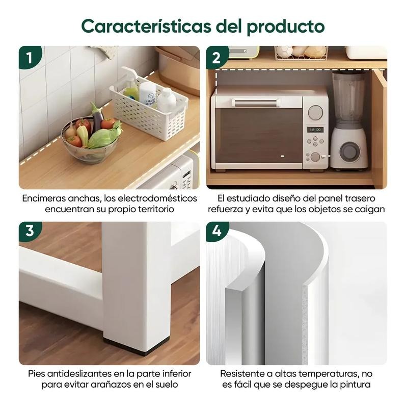 Mueble Organizador Cocina Estante Microondas Despensa Horno