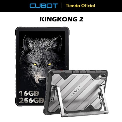 CUBOT Tablet Tab Kingkong 2, 10.95\" HD 2K Pantalla 20400mAh Batería Rugged Tableta con Soporte, 16GB RAM& 256GB ROM, IP68/IP69K Impermeable, Android 14/Doble 4G/Face ID