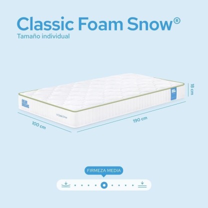 Colchón Classic Foam Color Dreams | Memory Foam | 18cm | En Caja