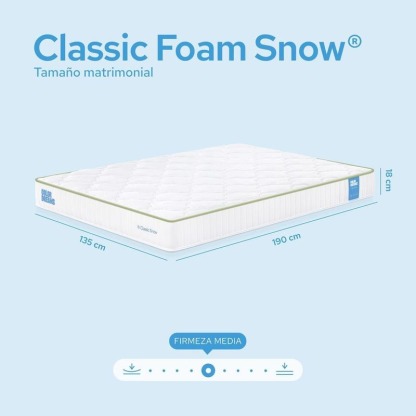 Colchón Classic Foam Color Dreams | Memory Foam | 18cm | En Caja