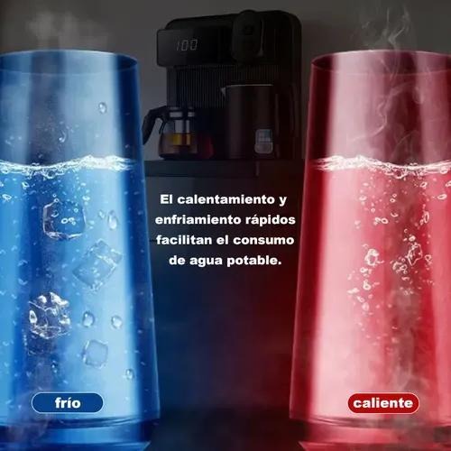 Heaimo H38b Dispensador De Agua Con Cubo Inferior Oculto, Fría Y Caliente Y Diseño Con Dos Teteras