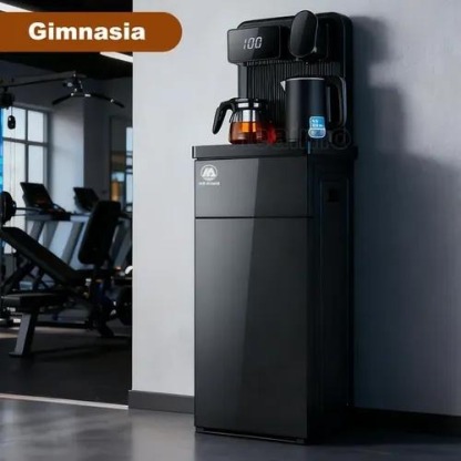 Heaimo H38b Dispensador De Agua Con Cubo Inferior Oculto, Fría Y Caliente Y Diseño Con Dos Teteras