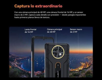 Cubot KingKong ACE5, Robusto Smartphone Android 16, 20 GB de RAM (8GB + 12GB ampliables), 256 GB de ROM, batería de 10200 mAh, pantalla de 6,745" y 120 Hz, cámara de 48MP, NFC, luz de anillo oculta. 4G móviles ofertas  A
