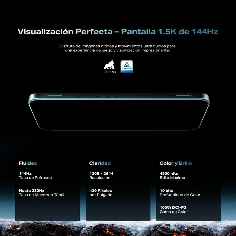 Infinix GT 50 PRO 5G, 12+256GB/12+512GB, Plata Glacial con Gaming Kit Gratis, Enfriamiento Líquido Real - Gatillos GT - 144 FPS Ecosistema Gaming-Hot Sale x Mayo Venta Quincenal Campaign