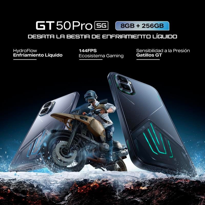 Infinix GT 50 PRO 5G, 12+256GB/12+512GB, Plata Glacial con Gaming Kit Gratis, Enfriamiento Líquido Real - Gatillos GT - 144 FPS Ecosistema Gaming-Hot Sale x Mayo Venta Quincenal Campaign