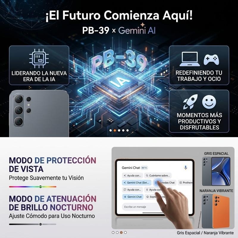 Tablet 10.1" Android 15| Octa-Core | 16GB+256GB | Pantalla HD | 10000mAh | WiFi 5G | Accesorios Incluidos